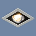 Встраиваемый светильник Elektrostandard 1031/1 MR16 SL/BK серебро/черный