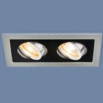 Встраиваемый светильник Elektrostandard 1041/2 MR16 SL/BK серебро/черный