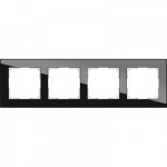 Рамка Werkel Favorit 4 поста черный WL01-Frame-04