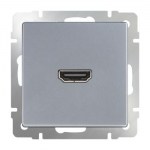 Розетка HDMI Werkel серебряный WL06-60-11