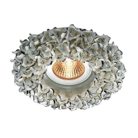 Встраиваемый светильник Novotech Farfor белый/серебро 369950