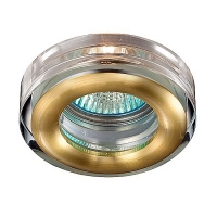 Встраиваемый светильник Novotech Aqua золото матовое 369881