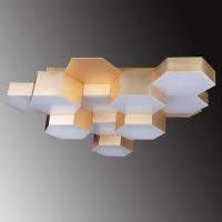 Люстра потолочная Lightstar Favo матовое золото 750123