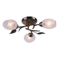 Люстра потолочная Arte Lamp ANETTA бронза/белый A6157PL-3AB